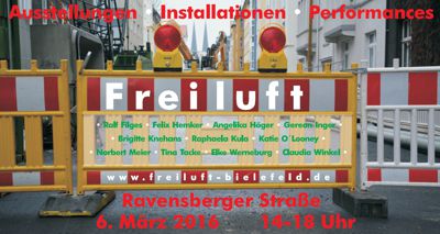 freiluft am Sonntag, 6. März 2016 von 14-18 Uhr in der Ravensberger Strasse in Bielefeld